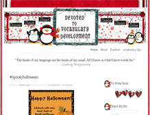 Tablet Screenshot of devotedtovocabularydevelopment.com